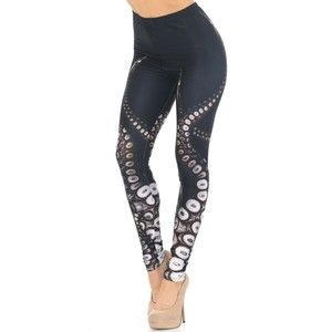XSmall Size‎ Womens Creamy Soft Tentacle Extra Small Leggings - Usa Fashion™